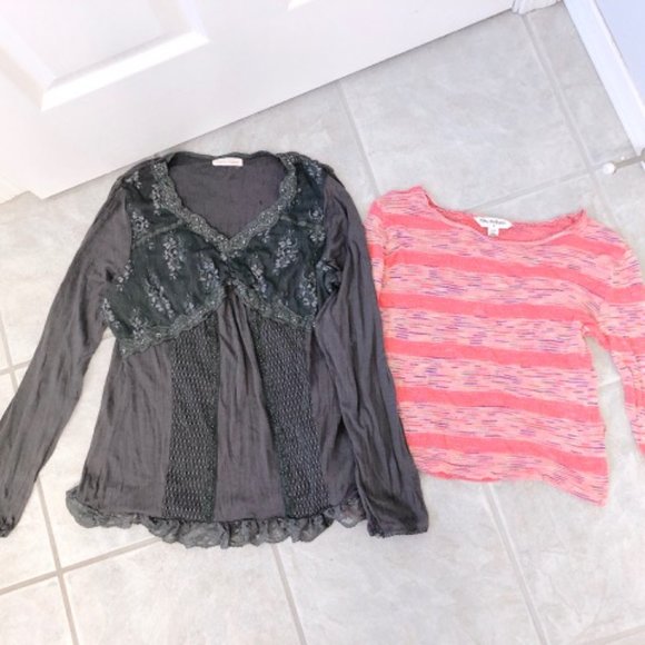 Long Sleeve Top Bundle Grey and Pink - Picture 9 of 9